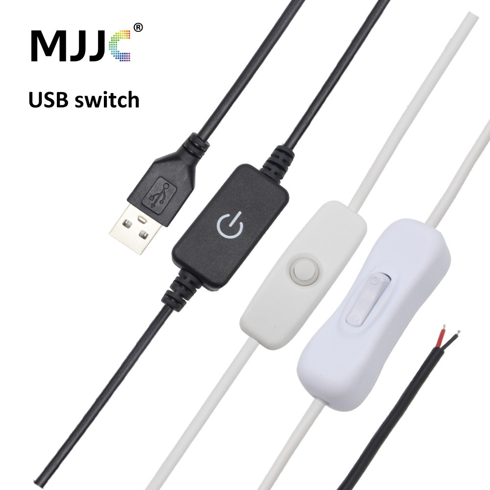 Dc 5V USB LED Inline Touch Dimming Switch 1.5M 304 501 ON Off ปุ ่ มขยายสาย Dimer สําหรับสีเดียว LED Strip Light