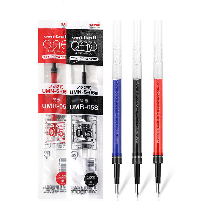 Uni Japan UMR-05S 38S เติม UMN-S ปากกาเจลเติมปุ ่ มกดเติมกระสุนสําหรับ UNI ONE ballpen