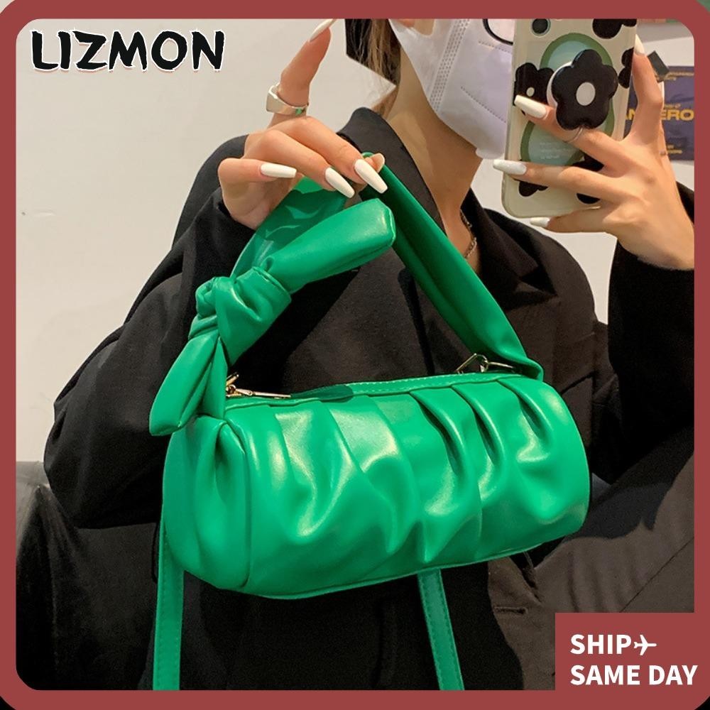 Lizmon Underarm Bag, Cloud Shaped Pleated Handbag, Fashion Hobo Soft Pu Leather Miu Classic Shouder Bag Women 's Bag