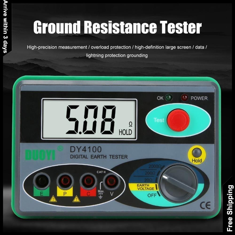 # Dy4100 Digital Megohmmeter Megger Meter Earth Ground Resistance Voltage Tester