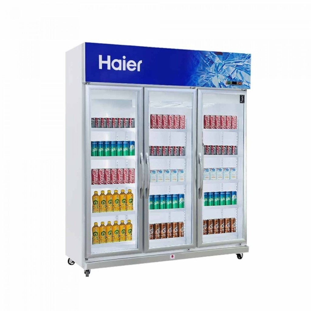shophome468 Haier ตู้แช่เครื่องดื่ม 3 ประตู ขนาด 37.6 คิว รุ่น SC-1065VC3 สีขาว รับประกันของเเท้