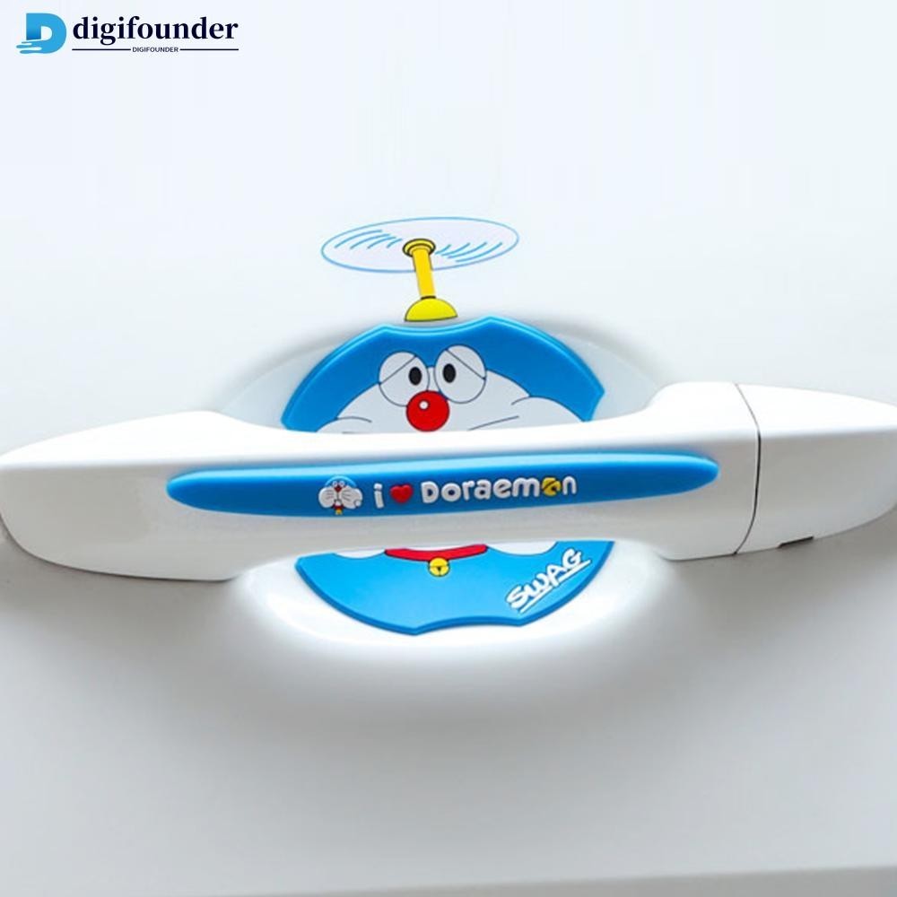 Digifounder 2 ชิ้น/4 ชิ้น/6 ชิ้น/8 ชิ้น/14 ชิ้นการ์ตูนรถเทปประตูชามสติกเกอร์อุปกรณ์ภายนอก Mark ขอบประตูป้องกัน Guard U7Y6