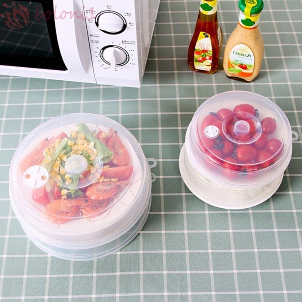 [COD ] Food Splatter Guard Storage with Steam Vents Food Cover Fresh Keeping Lid Clear Lid Bowl Cover Oven Oil Cap
