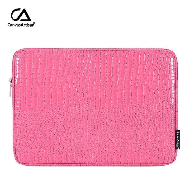 CanvasArtisan Laptop Bag Luxury Crocodile Pattern Waterproof PU Leather Cover for Tablet Sleeve Case for Air Acer Dell 1
