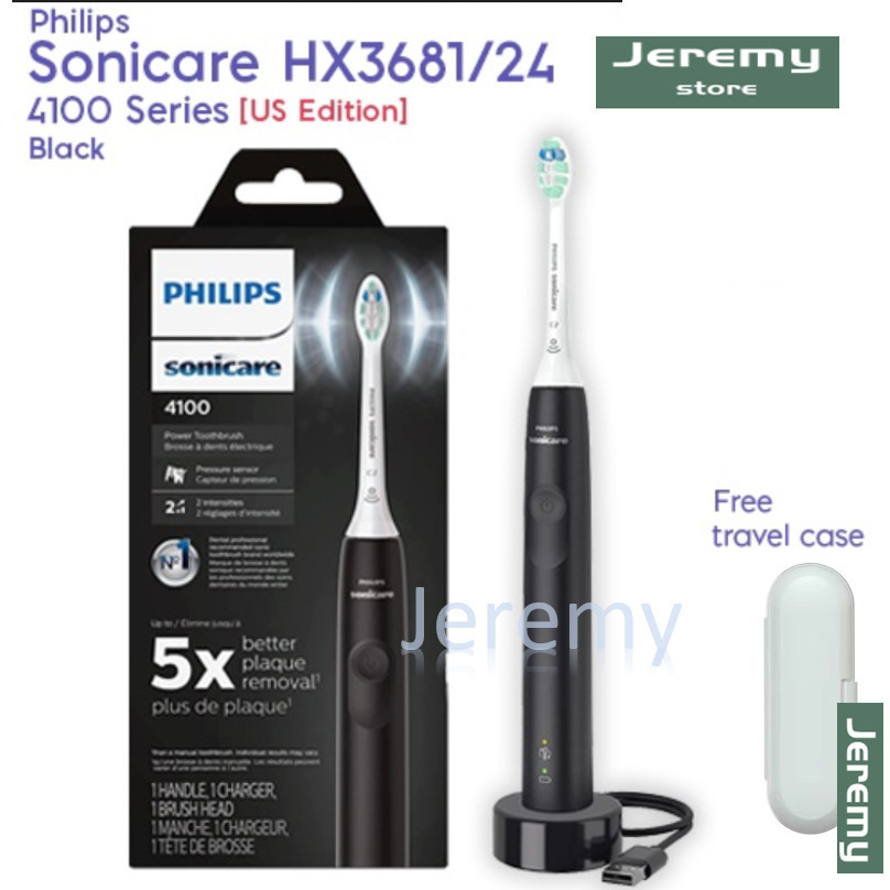 Sonicare 4100 HX3681 ProtectiveClean - แปรงสีฟันไฟฟ้าแบบชาร์จไฟได้พร้อมเซ็นเซอร์แรงดัน