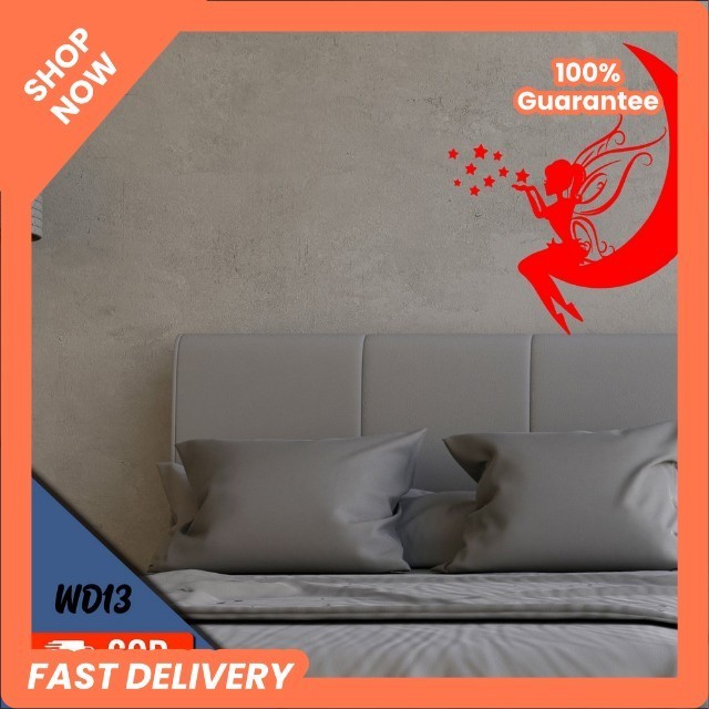 สติ๊กเกอร์ติดผนัง TINKERBELL STICKER HOME ROOM WALL DECORTATION - WD13