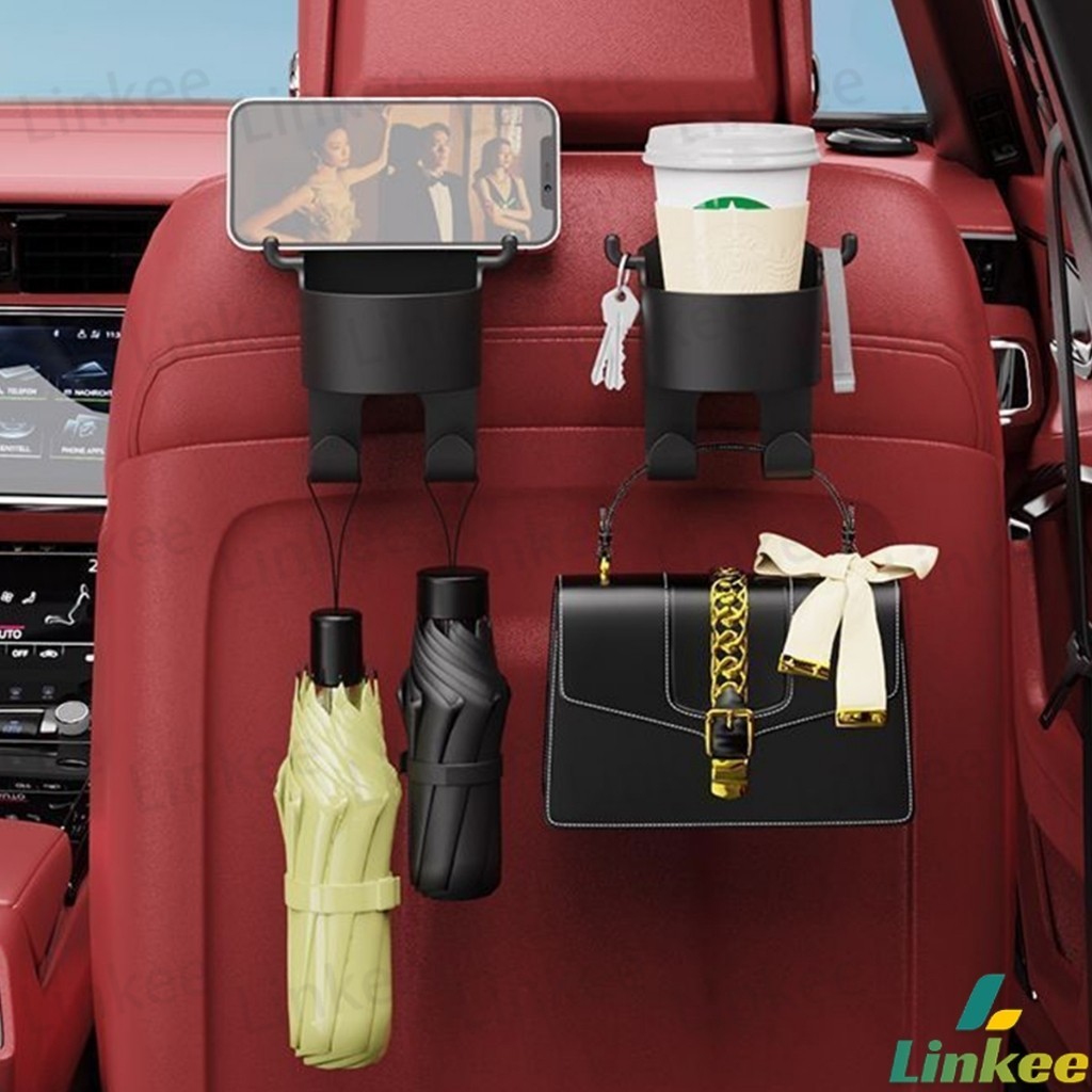 Linkee ตะขอแขวนหลังรถ สีดำ ตะขออเนกประสงค์ในรถ Car Hook ราคา ถูกที่สุด ดีลบีเคเค แกลเลอรีภาพที่ 6