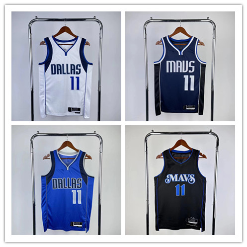 [กดร้อน]Dallas Mavericks No.11 Kyrie Irving เสื้อบาสเก็ตบอลพร้อม LOGO Vest City edition Jersey Donci