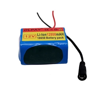 3s2p 12V 12800mah แบตเตอรี่ 18650 Li-ion 12.8 Ah แบตเตอรี่ชาร์จพร้อม BMS แบตเตอรี่ลิเธียมแพ็คป้องกัน Charger