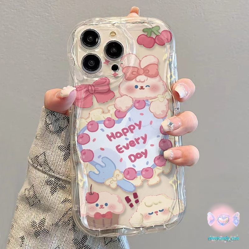 [จัดส่งในพื้นที่] เคสโทรศัพท์ครีมกระต่ายรักเข้ากันได้กับ Iphone11 13 12 15 14 ProMax 15 14 7 8Plus XS Max XR X 12 13mini ราคา ถูกที่สุด ดีลบีเคเค แกลเลอรีภาพที่ 3