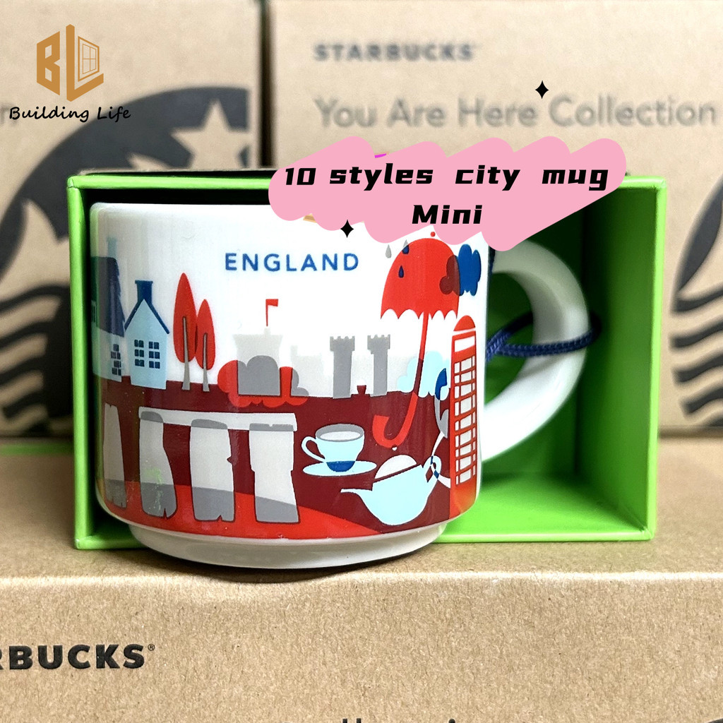 24 รูปแบบ Starbucks Cup 59ML Mini Mug น่ารักเซรามิค YAH แก้วสหรัฐอเมริกา China City ถ้วยน้ําถ้วยถ้วยกาแฟ