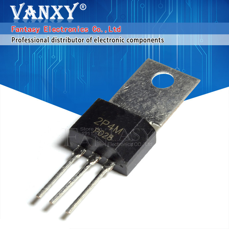 10PCS 2P4M TO-202 TO202 TO-126 SOT-89 SOT-252 way SCR thyrers 2A 500V อิเล็กทรอนิกส์ส่วนประกอบ vanxy