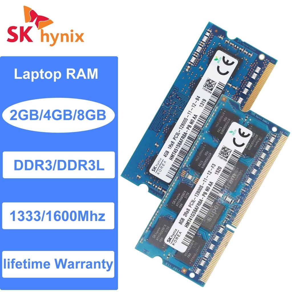SK Hynix 4GB 8GB 10600S 12800S DDR3L/DDR3-1333Mhz 1600Mhz 204Pin SODIMM Laptop Memory RAM Notebook RAM
