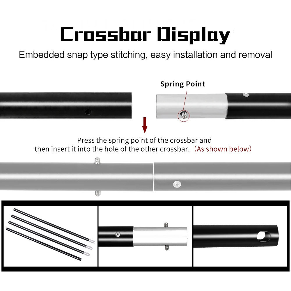 2x3m/2x2m/2.8x3m Photography Background Support Tripod System Kit Photo Studio Backdrop Stand with Clips & Carrying Bag - รูปที่ 2