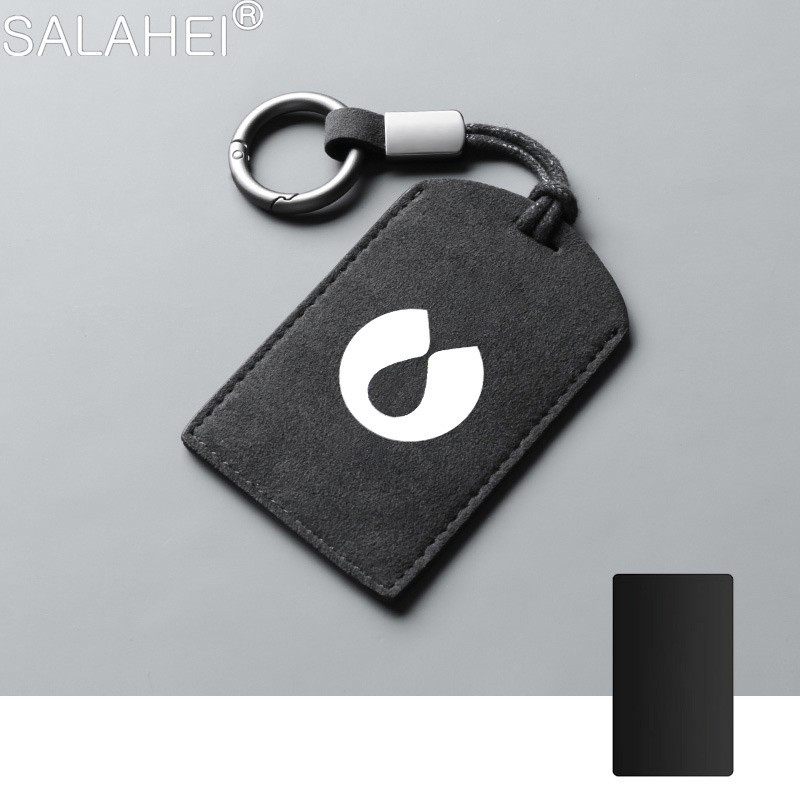 หนังนิ่มรถสมาร์ท NFC การ์ด Key Case ฝาครอบกระเป๋ากุญแจ Shell Holder ป้องกัน Fob สําหรับ Denza D9 N8 N7 พวงกุญแจอุปกรณ์จัดแต่งทรงผมอัตโนมัติ
