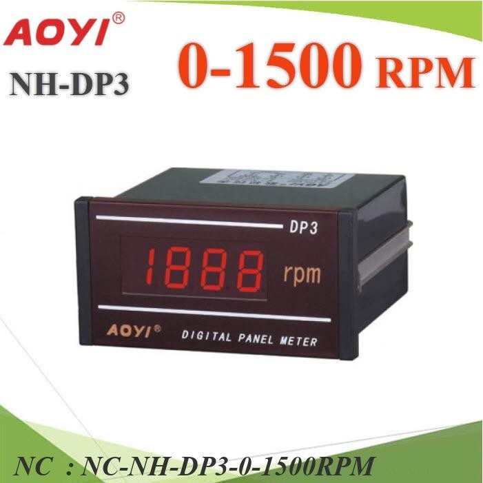 NC RPM มิเตอร์ดิจิตอล NH-DP3 วัดรอบ 0-1500รอบต่อนาที NH-DP3-0-1500RPM