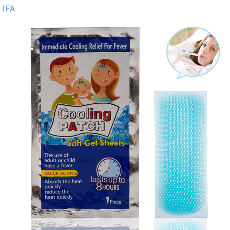 【IFA 】 10 ชิ ้ น/bag Pain Relief Baby Fever Patch นําไข ้ ลงเจลทําความเย ็ นสําหรับปวดศีรษะดี