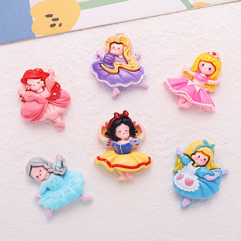 10ชิ้นน่ารักเต้นรําเจ้าหญิงเรซิ่นเสน่ห์สําหรับ ทําเอง (1-188)