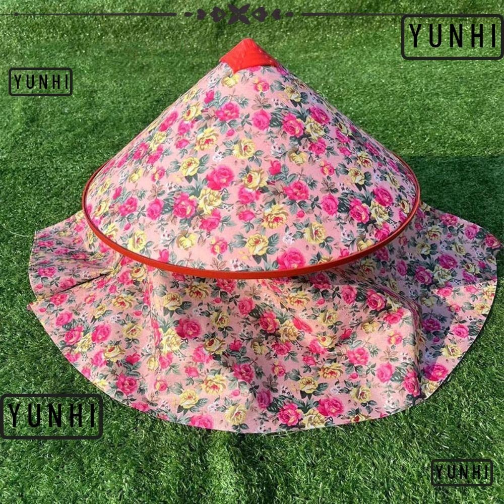 Yunhi ทอหมวก,ปรับพลาสติกปาร ์ ตี ้ หมวกกันแดด,คุณภาพสูงชาวนาปีกกว ้ างหมวกกันฝนผู ้ ชายผู ้ หญิงกลางแจ ้ ง