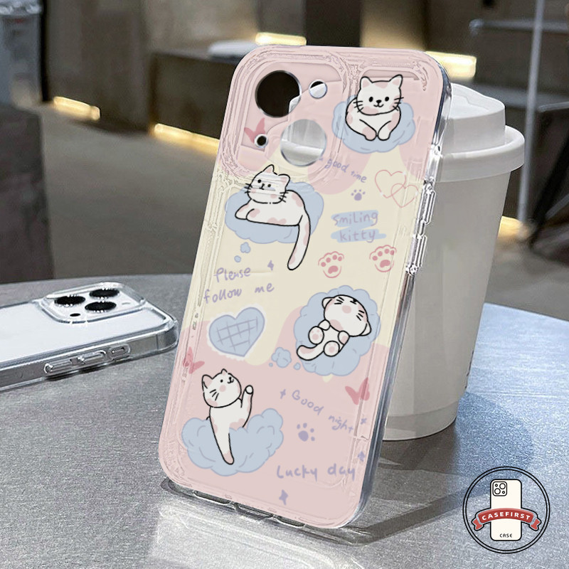การ์ตูนลูกแมวน่ารักเคสอ่อนสำหรับ Redmi 10 9A 10A 10C 9T 9C Nfc Note 11s 11 8 10s 9 12 10 Pro Plus POCO M3