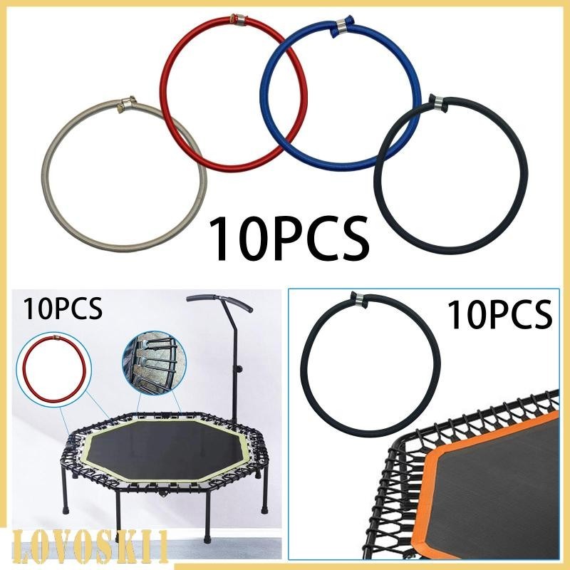 [Lovoski1 ] 10pcs Trampoline Elastic Cord High Jump Bungee Cord Replacement 8mm Trampoline