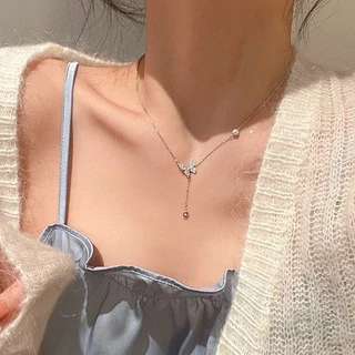จี้ไม้กางเขน Y2K สร้อยคอ มีให้เลือกหลายลาย จี้ หัวใจ ผีเสื้อ สวย น่ารัก สไตล์เกาหลี เครื่องประดับ สำหรับผู้หญิง NMIX