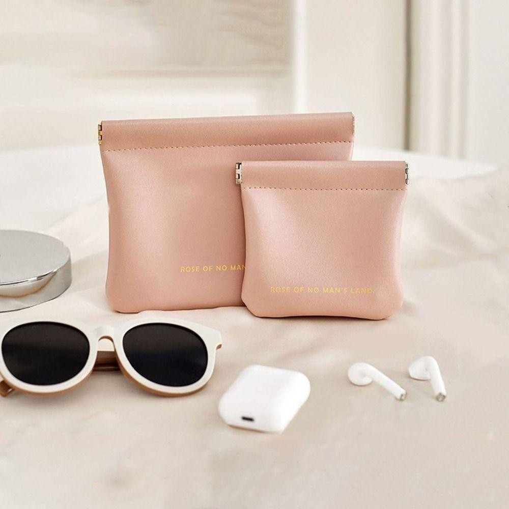 SIBAO กระเป๋าแต่งหน้าลิปสติก พกพาเรียบง่าย แฟชั่น กระเป๋าเครื่องสำอางค์ PU ขนาดเล็ก สำหรับผู้หญิง - รูปที่ 5