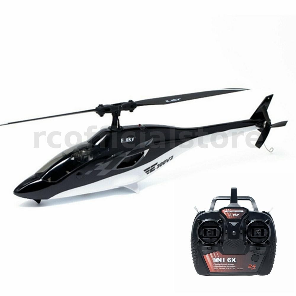 Esky 300 V2 Mini 6CH 2.4Ghz FXZ 6 DOF แกน Flybarless RC เฮลิคอปเตอร ์ RTF