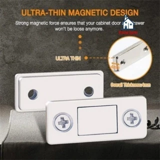 [ขายส่ง] กันชนประตูแม่เหล็ก Punch-free Ultra-thin ที่มองไม่เห็น,แม่เหล็กประตูบานเลื่อน,ประตูตู้เสื้อผ้าแม่เหล็กปิด