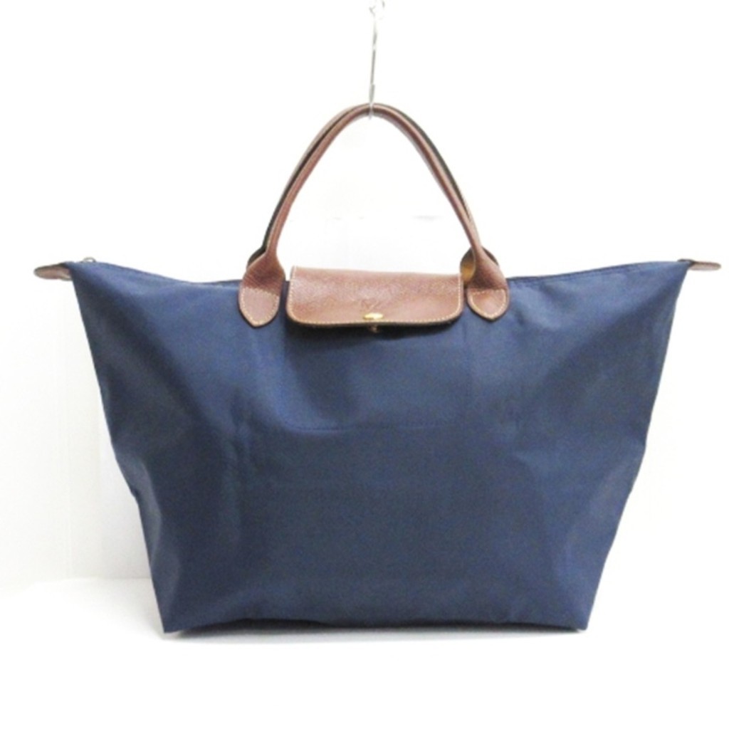 Longchamp Le Pliage M Top Handle Bag Handbag Navy Direct จากญี ่ ปุ ่ นมือสอง
