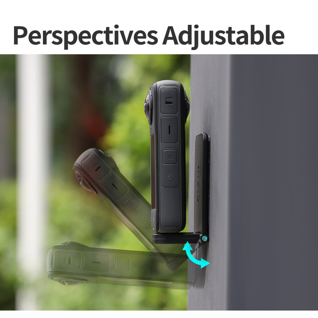 CompatibleAction กล้องแม่เหล็กสําหรับ Insta360 X5 Hand Grip ปรับมุม Multi-functional ตําแหน่ง 360GO3S/Ace Pro2 ขาตั้งอุปกรณ์เสริม