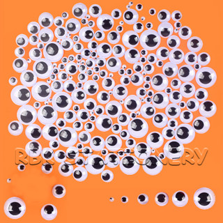 ลูกตากลิ้ง ตาปลอม ตาตุ๊กตา ขนาด 4 - 40 มม. มีกาวในตัว ตุ๊กตา…