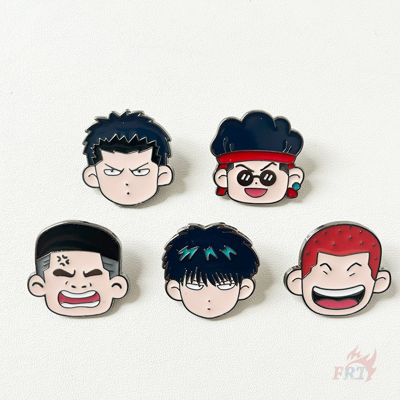 ★ เข็มกลัดสแลมด Q ★ 1 ชิ้นอะนิเมะ Doodle เคลือบกระเป๋าเป้สะพายหลังปุ่ม Pins ป้าย