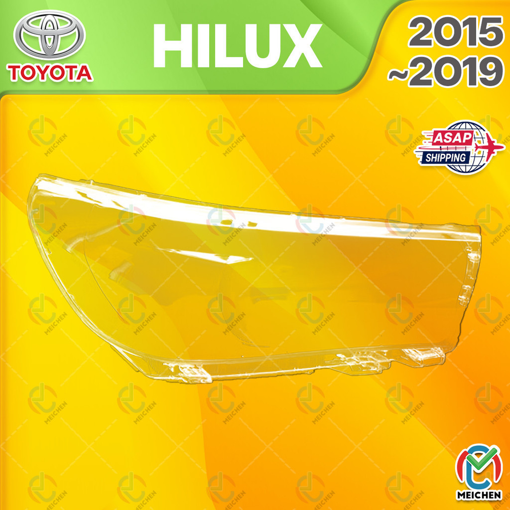 Toyota Hilux REVO ROCCO/vigo 15-19 ฝาครอบไฟหน้าพลาสติกตรงรุ่น ฝาครอบเลนส์ไฟหน้า headlamp cover