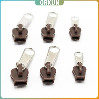 Orkun หัวซิปกระเป๋า ชุดซิปซ่อม มี 6 ชิ้น/เซต เปลี่ยน 3สี Zipper Head