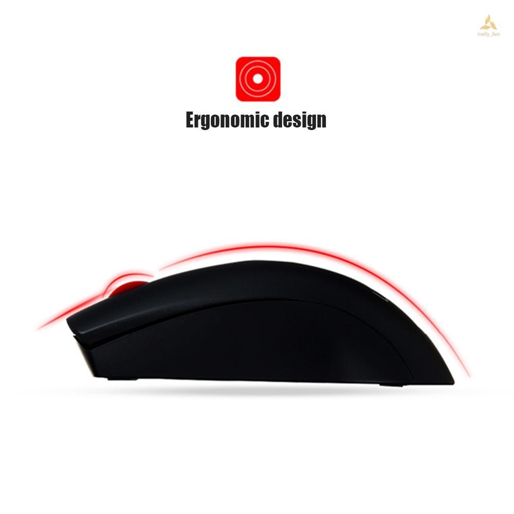 Lenovo M120 Pro เมาส์ไร้สาย 2.4GHz เมาส์แล็ปท็อปพร้อมตัวรับสัญญาณ USB น้ําหนักเบา Ergonomic Optical เมาส์ไร้สายเมาส์คอมพิวเตอร์สําหรับแล็ปท็อป PC คอมพิวเตอร์ Mac Office/ใช้ในบ้าน