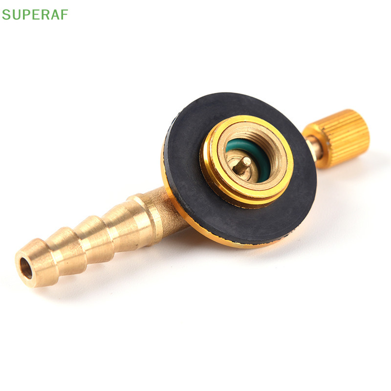 Superaf เตาแก๊สแคมป์ปิ้งสแตนเลสสลับการชาร์จอะแดปเตอร์วาล์วพองร้อน