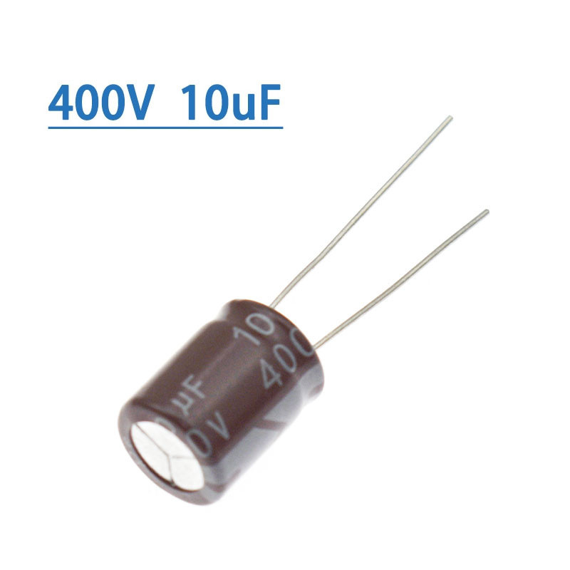 10PCS Higt quality 400V10UF 10*13mm 10UF 400V 10*13 Electrolytic capacitor