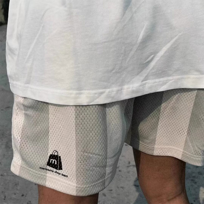 กางเกงขาสั้นผู้ชายแบบตาข่ายแห้งเร็วที่ไม่สามารถถึงเข่า - รูปที่ 2