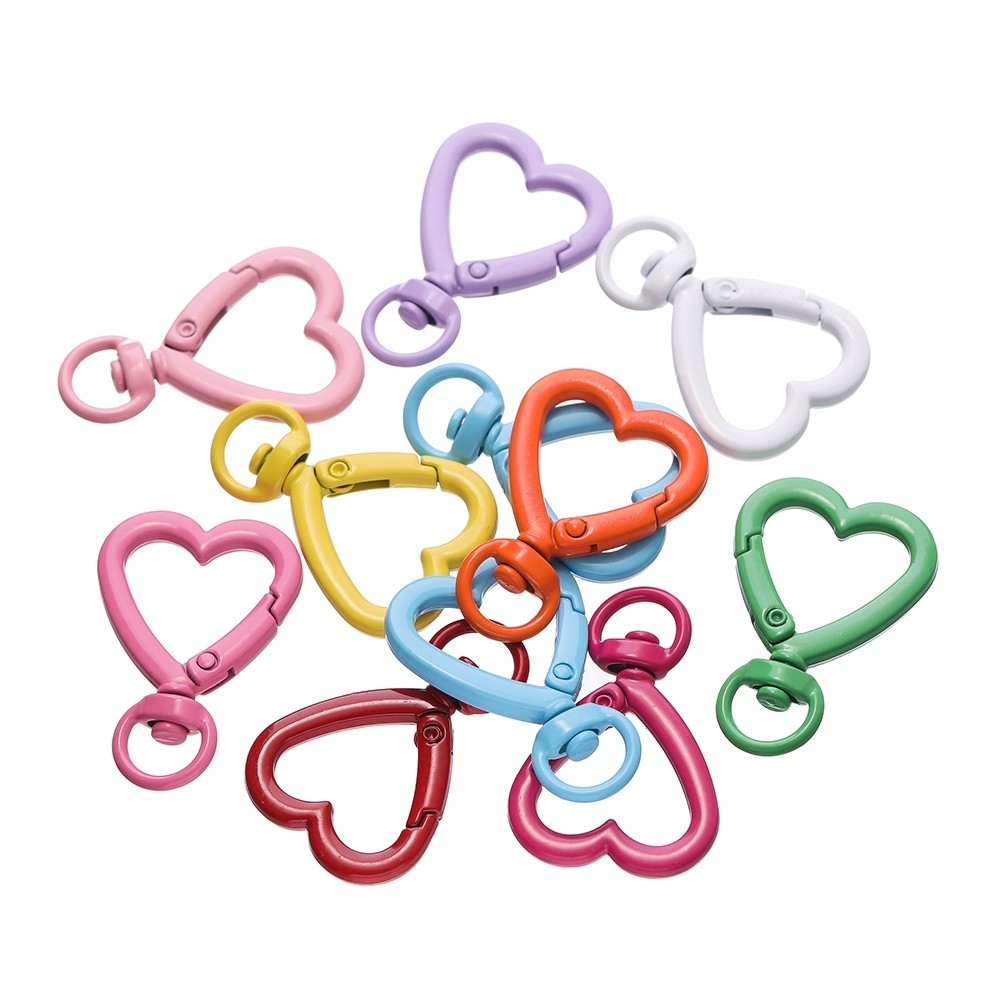 St. kunkka 26 * 38.5 มม.2/5 ชิ้น Love พวงกุญแจโลหะสี Love Chain สําหรับ DIY จี้พวงกุญแจของขวัญของที่ระลึก