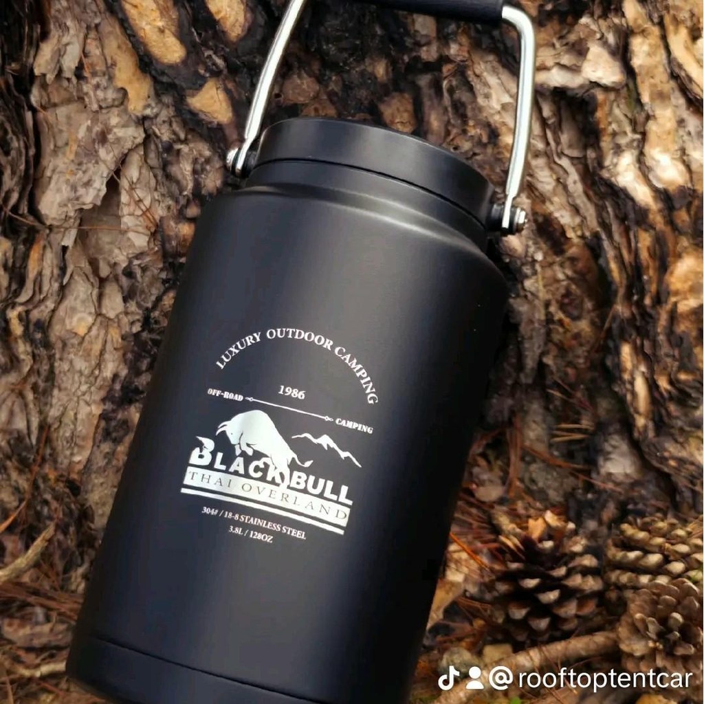BLACKBULL กระติกเก็บอุณภูมิ3.8L รุ่น RAMBLER ONE GALLON JUG CHARCOAL