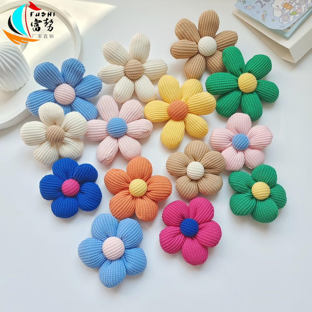 เวอร์ชั่นเกาหลีเครื่องประดับดอกไม้ขนาดเล็ก อภิบาล สามมิติสีห้ากลีบเครื่องประดับดอกไม้เสื้อผ้ารองเท้าถุงเท้ากระเป๋ากรณีโทรศัพท์อุปก