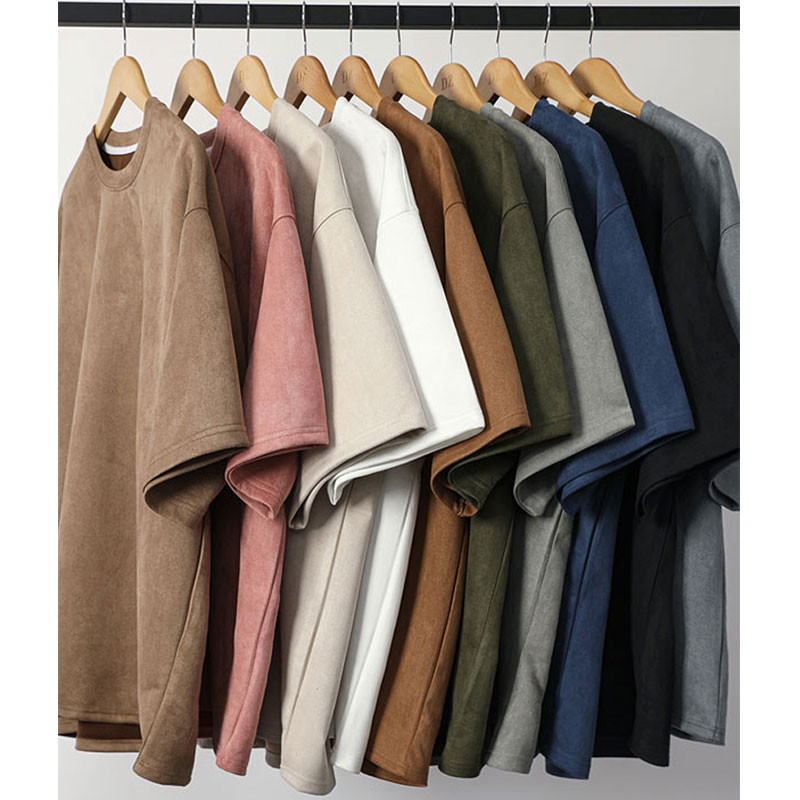 เสื้อยืดแขนสั้นคอกลมสำหรับผู้ชาย 4 สี
