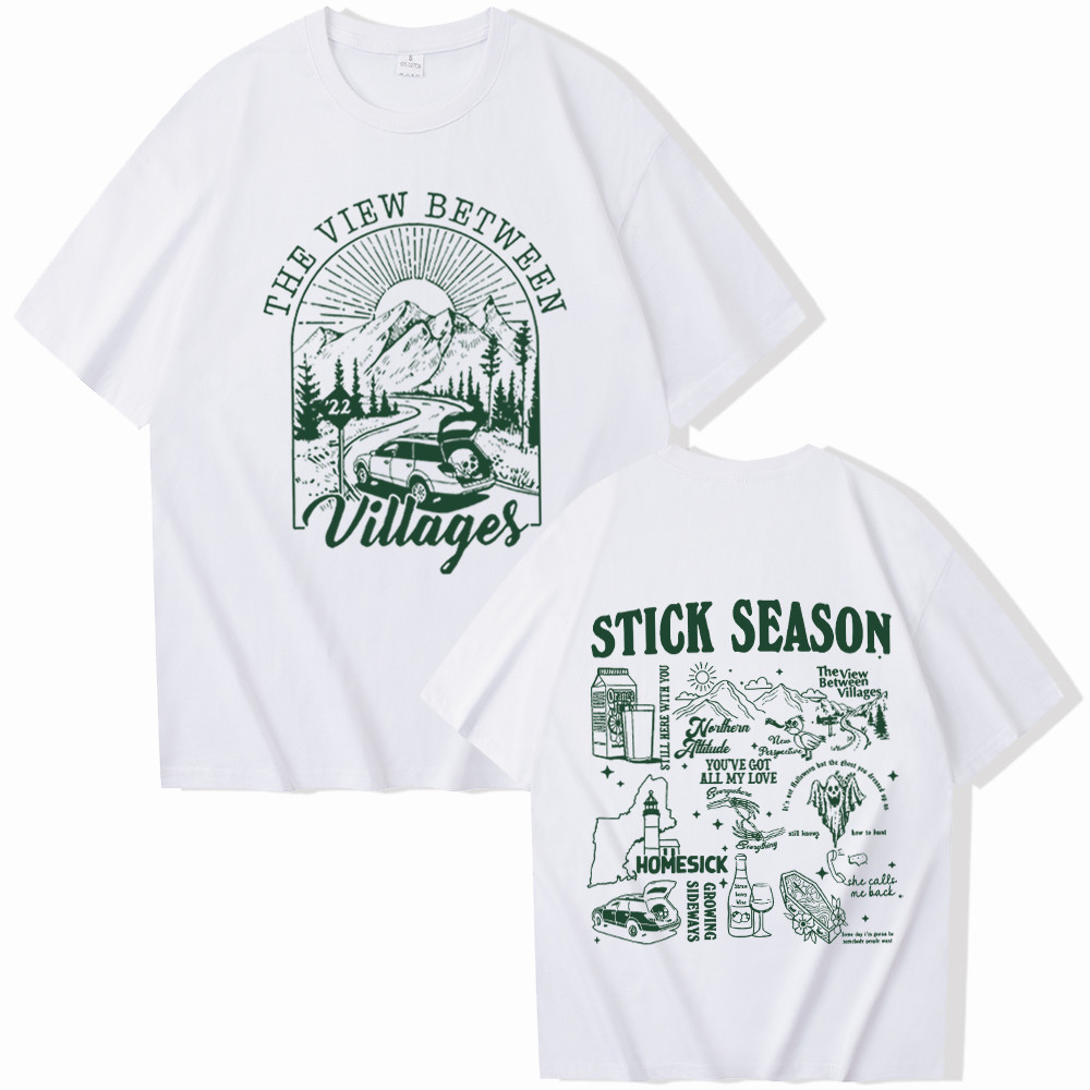 ใหม่ Noah Kahan Stick Season Music อัลบั้มเสื้อ Noah Kahan เสื้อ Noah Kahan Merch Country Music O-คอ