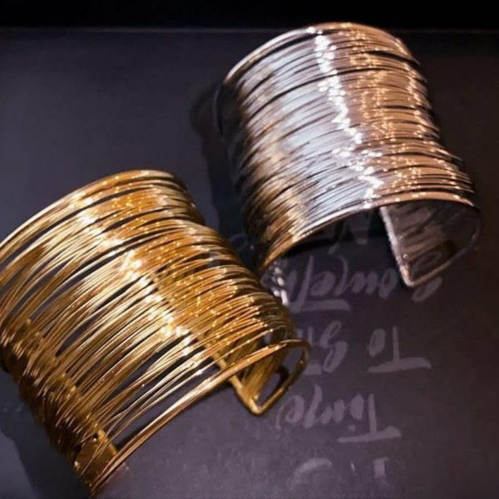 Hipsters Alloy Multilayer Arm Bracelet สําหรับผู้หญิง