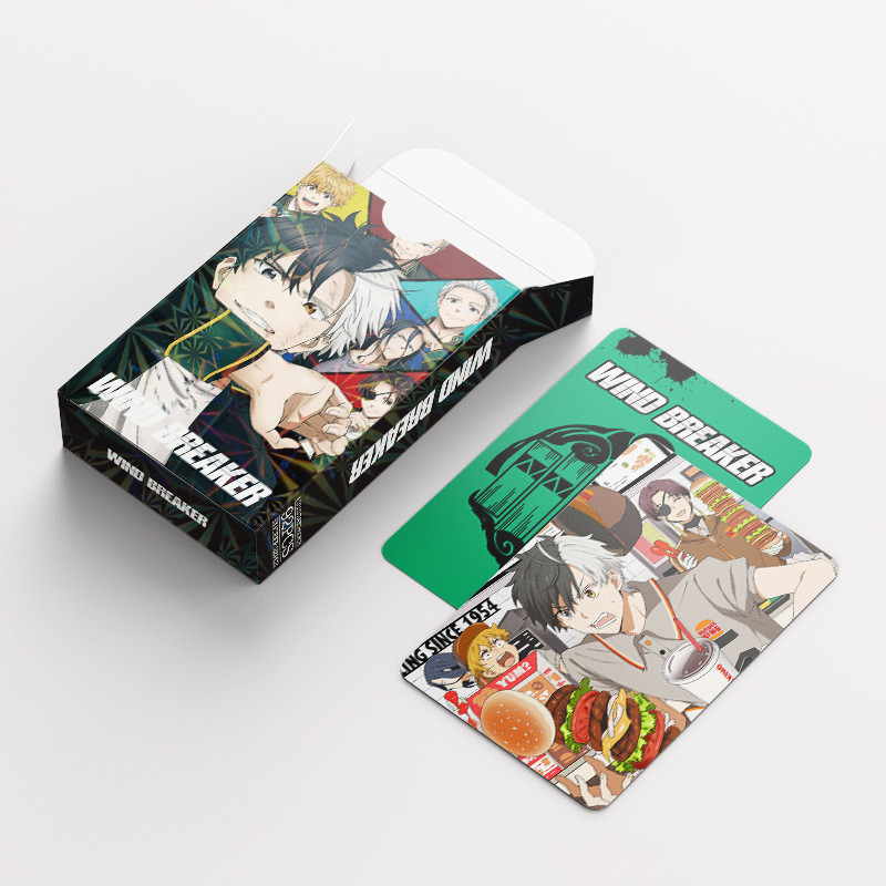 อะนิเมะ Manhwa มังงะ WIND BREAKER Lomo การ์ด Tokyo Ghoul Black Clover การ์ตูนสติกเกอร์ Photocards De