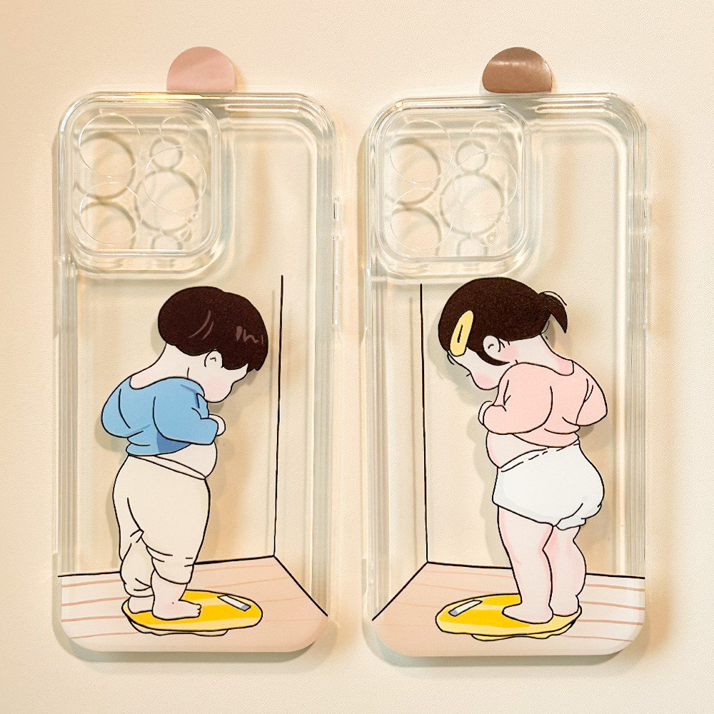 เคสโทรศัพท์มือถือใส แบบนิ่ม ลายการ์ตูน สําหรับ Iphone 11 15 14 Pro Max 12 13 Promax XR XS Max 7Plus 8Plus