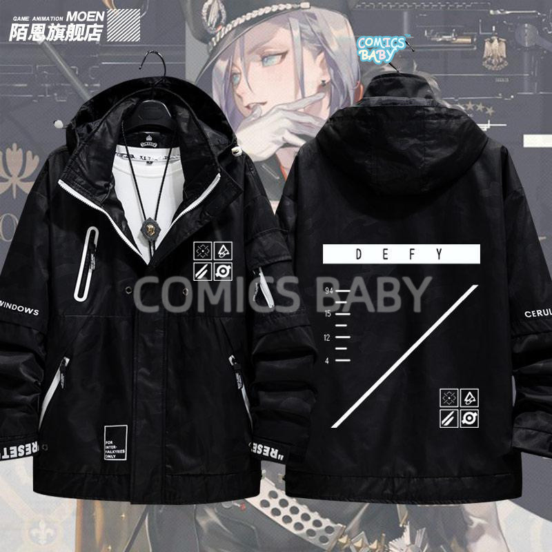 Girls Frontline Game Anime Peripheral Clothes เสื้อคลุมแฟชั่นคู่ Men Women Couples Fashion Jacket Hooded Jacket少女前线