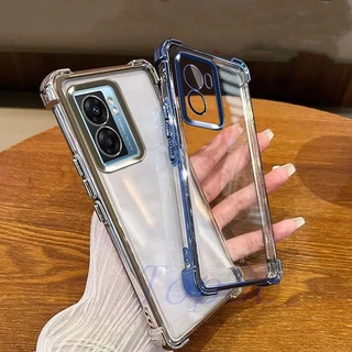 เคส OPPO A77 5G เคสโทรศัพท์โปร่งใสป้องกันการตกสี่มุม SJDK