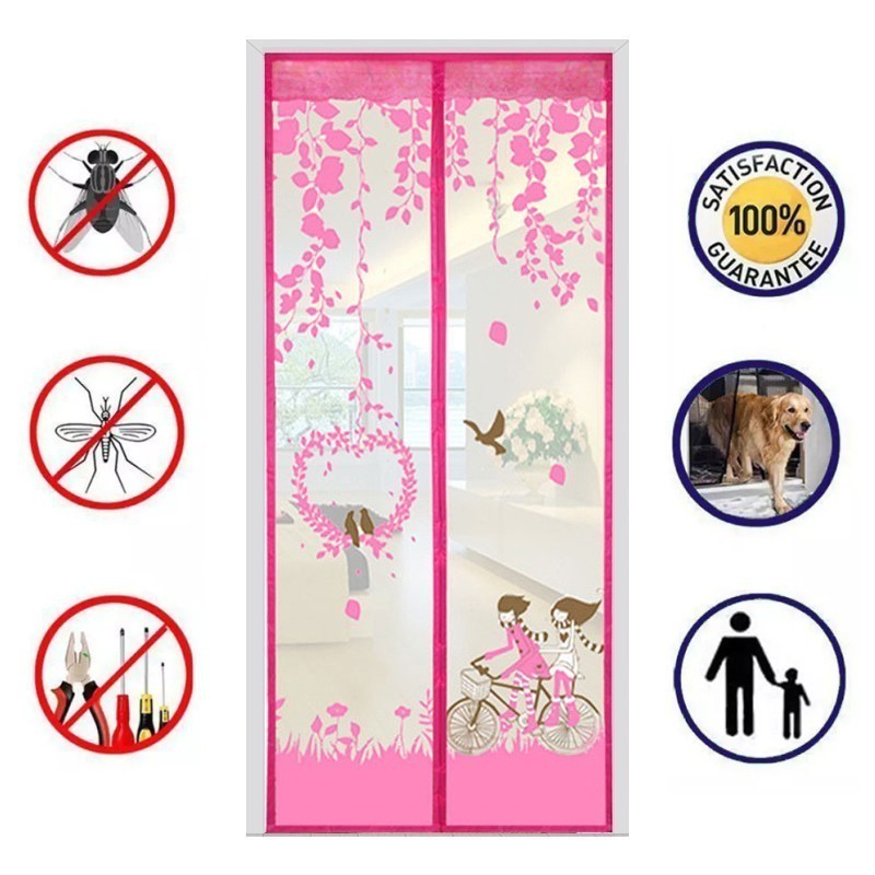 CF HOME ม่านกันยุง มีแม่เหล็กกันยุง ติดประตู  ขนาด 90x210CM